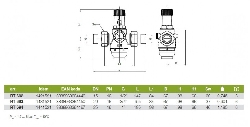 Reducir ventil (regulator tlaka) vode 3/4" KOVINA-1