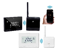 Internetski WIFI termostat SASWELL , programski , bežični, upravljanje mobitelom - crni-2
