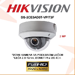Kamera HDTVI DOME , 2MP, 2.8-12mm-0