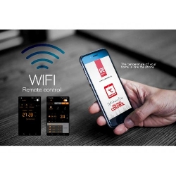 Internetski WIFI termostat SASWELL , programski , bežični, upravljanje mobitelom - bijeli-1