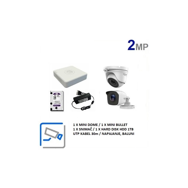 Set za video nadzor 2MP-TVI 2