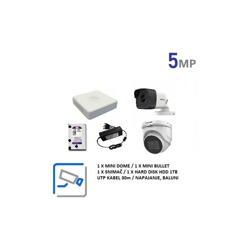 Set za video nadzor 5MP-TVI 2  