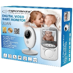 Baby monitor, 2.4" LCD, LED indikator-0