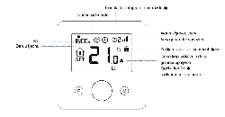 Sobni termostat PE LINE Comfort - bežični, s tjednim programom -2